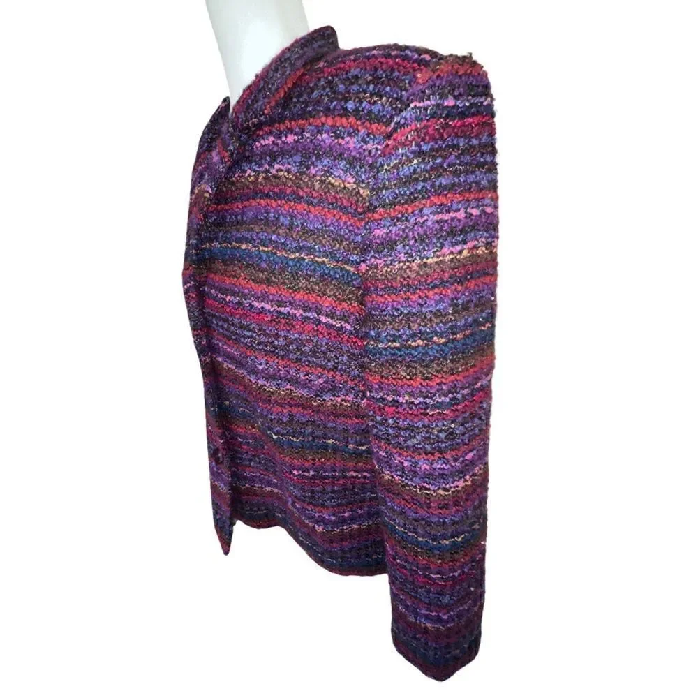 Requirements Colorful Button Up Jacket Size 14 - Picture 3 of 8